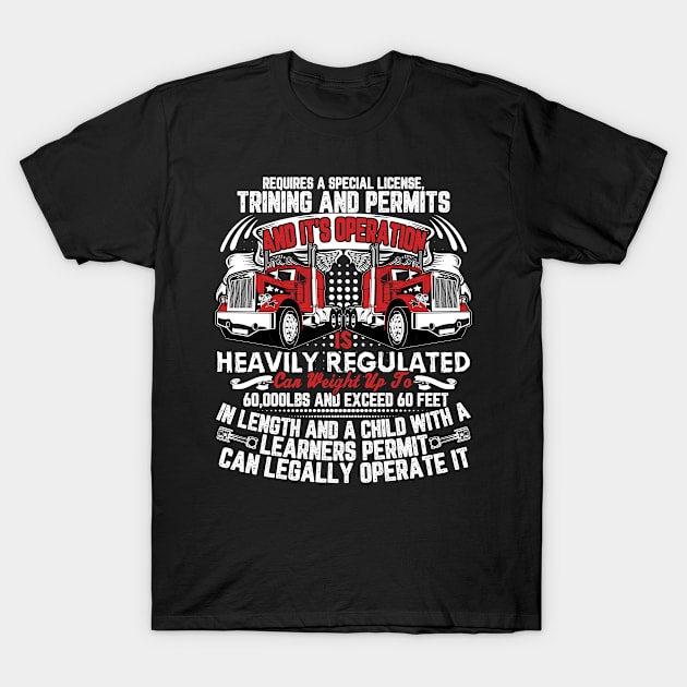 Truck Driver T-Shirt by UniqueWorld